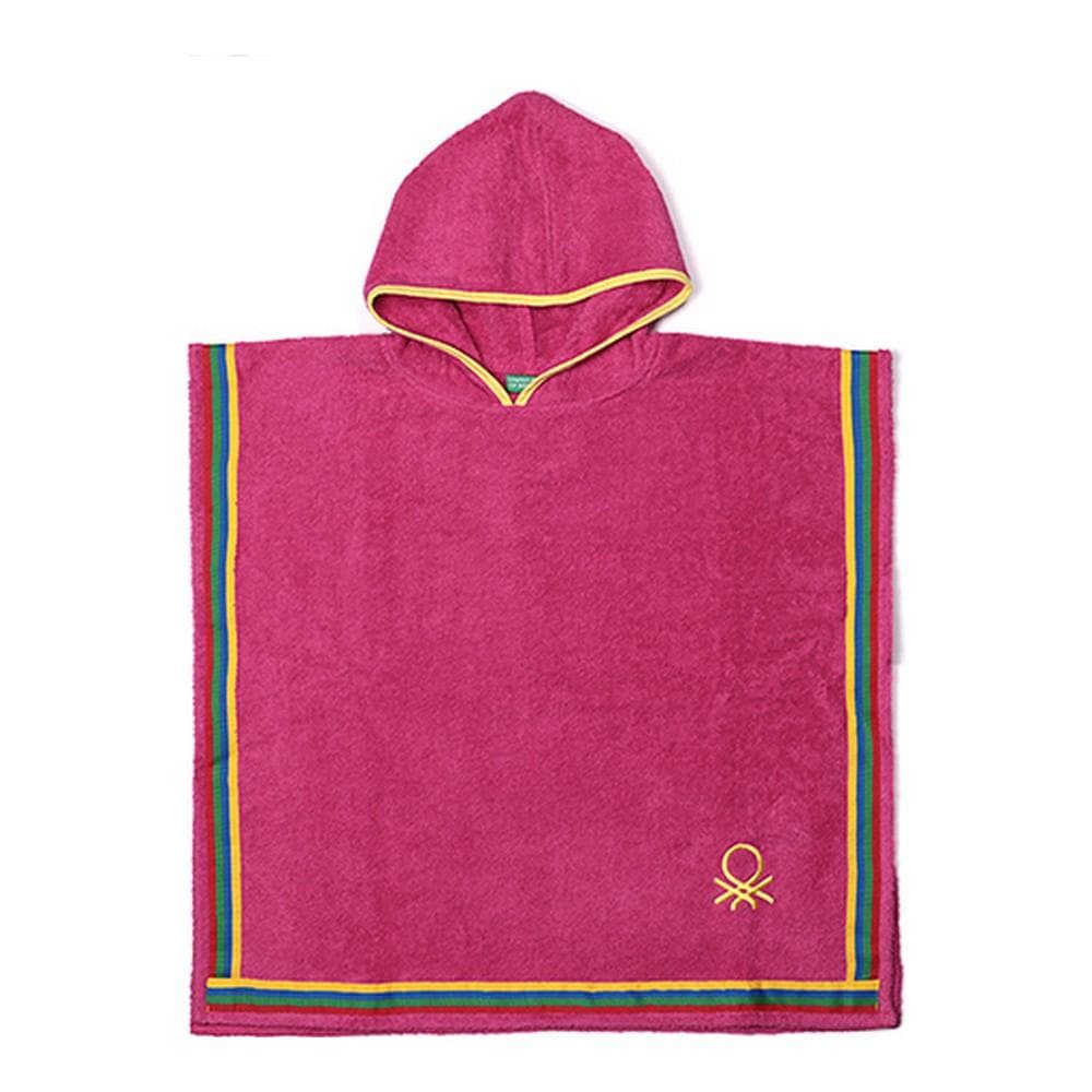 Poncho Benetton Kids Rosa