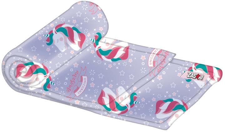 babyfilt Unicorn 150 x 95 cm polyester ljuslila