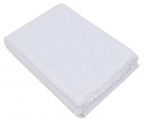 omslagsfilt Vit Wafflejunior100 cm fleece vit