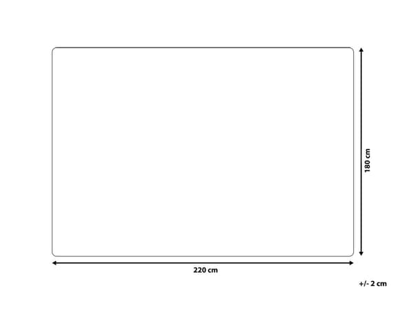Tæppe i Hvid Akryl 180 x 220 cm plaid til Stue i Fluffet Skandinavisk imiteret pels Design dekoration