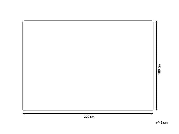 Huopa 180 x 220 cm kaksipuolinen valkoruskea perinteinen tyyli