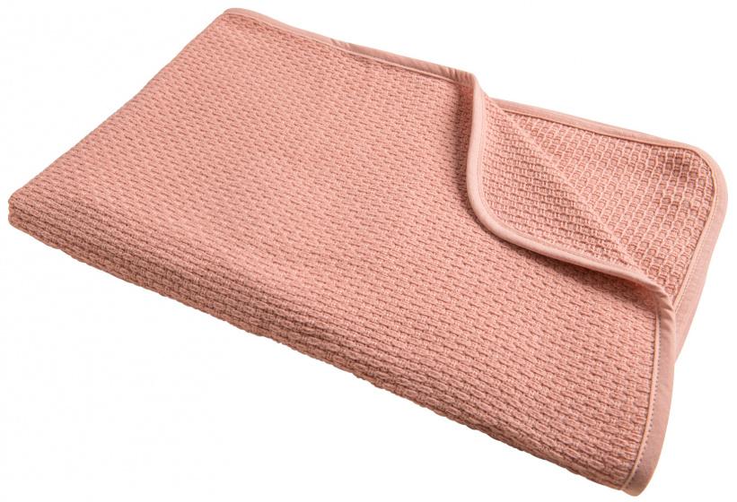 sommarfilt Pique 100 x 150 cm bomull ljusgrå