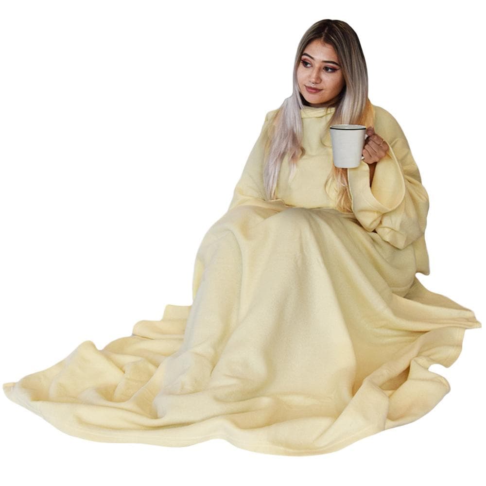 Filt med Ärmar - Beige