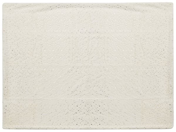 Filt Off-white Polyester 150 x 200 cm Överkast Gyllene Stjärnmönster Vardagsrum Sovrum