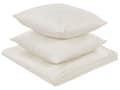 Miniatyrbillede 1 af 8: Sengetøj Beige Polyester 160 x 220 cm Sengebetræk Quiltet Tæppe Blade Kvist Blomstret Design Pudebetræk Faconsyet Klassisk Sengesæt