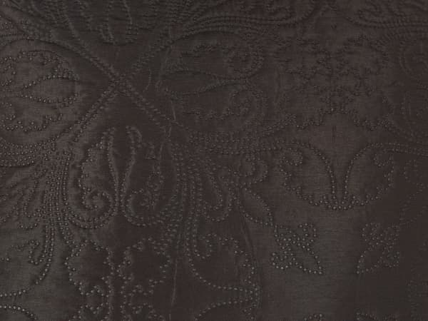 Sengetæppe Brun Polyester 140 x 210 cm Dekorativ Tæppe Jacquardvævet Quiltet Facon Soveværelse Klassisk Blomster Mønster Design Pigeværelse