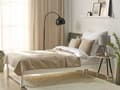 Miniatyrbillede 2 af 9: Sengetæppe Taupe Polyester Dekorativt Sengetøj Klassisk design med 2 Puder Soveværelse