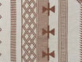 Pikkukuva 5 / 6: Huopa beige ruskea 130 x 180 cm puuvilla abstrakti Kelim-kuvio boho käsintehty viltti