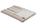 Pikkukuva 1 / 6: Huopa beige ruskea 130 x 180 cm puuvilla abstrakti Kelim-kuvio boho käsintehty viltti