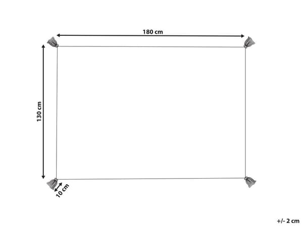 Filt Flerfärgad Bomull 130 x 180 cm Säng Överkast Blommigt Mönster Fransar Dekorativ Accentstycke