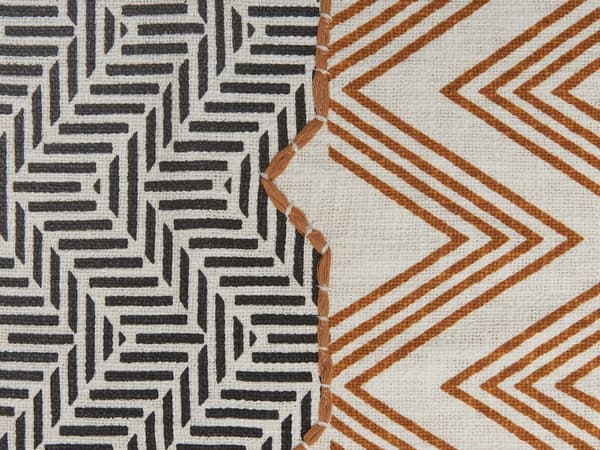 Filt Flerfärgad Bomull 130 x 180 cm Säng Överkast Abstrakt Mönster Fransar Boho Accentdel