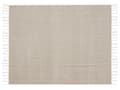 Miniatyrbilde 4 av 5: Teppe Beige Bomull 130 x 160 cm Sengeteppe Boho Kystnær