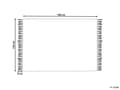 Miniatyrbilde 3 av 6: Cotton Blanket Black White 130 x 180 cm Bed Throw Tribal Pattern Bedroom Living Room