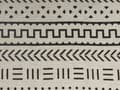 Miniatyrbilde 5 av 6: Cotton Blanket Black White 130 x 180 cm Bed Throw Tribal Pattern Bedroom Living Room