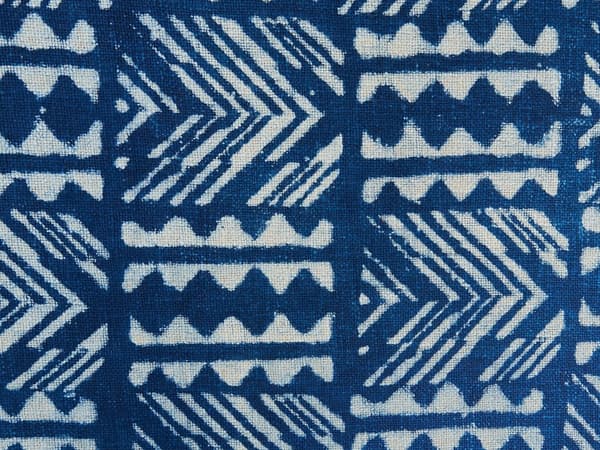 Pledd Marineblå Bomull 130 x 180 cm Afrikansk-inspirert design Geometrisk mønster Sengeteppe Sofateppe Boligtekstil Dekorativt tilbehør
