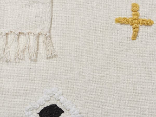Pledd Flerfarget Bomull 130 x 180 cm Håndlaget broderi Frynser Sengeteppe Sofateppe Boligtekstil Dekorativt tilbehør