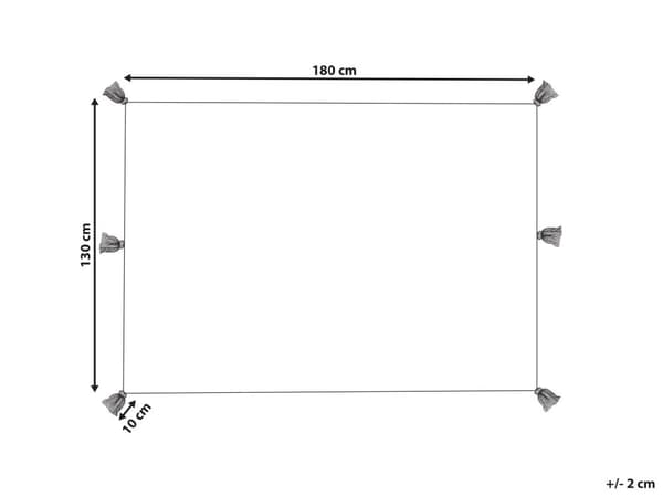 Pledd Flerfarget Bomull 130 x 180 cm Håndlaget broderi Geometrisk mønster Frynser Sengeteppe Sofateppe Boligtekstil Dekorativt tilbehør