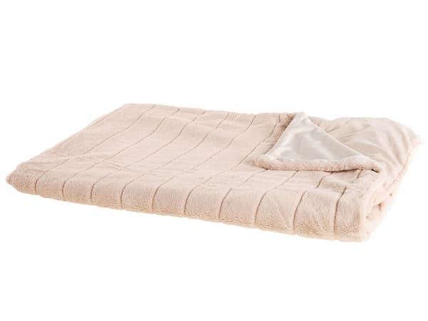 Teppe Rosa Polyester 180 x 220 cm Sengepledd Minimalistisk Stueinnredning