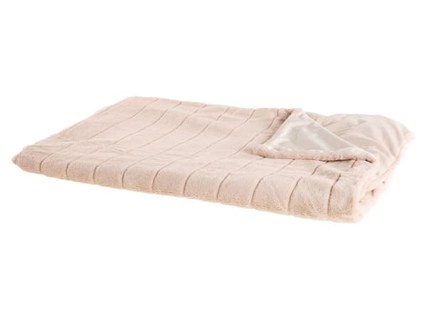 Teppe Rosa Polyester 150 x 200 cm Sengepledd Minimalistisk Stueinnredning