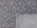 Miniatyrbilde 6 av 6: Pledd Grå Polyester 130 x 180 cm Sengeteppe Overkast Gull Stjerner Stue Soverom