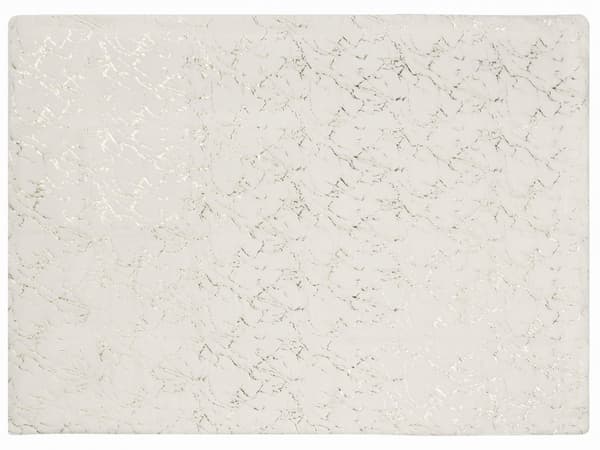 Teppe Kremhvit Polyester 130x 180 cm Sengeteppe Stue Soverom Marmordesign
