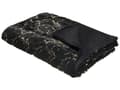 Miniatyrbilde 1 av 6: Teppe Svart Polyester 130 x 180 cm Sengeteppe Stue Soverom Marmordesign
