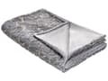 Miniatyrbilde 1 av 6: Teppe Grå Polyester 130 x 180 cm Sengeteppe Stue Soverom Marmordesign