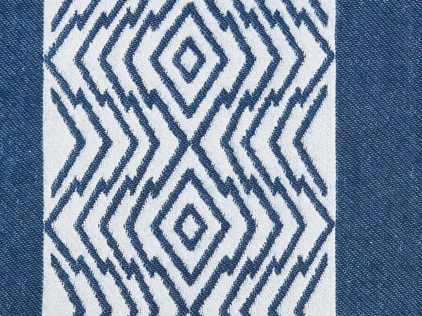 Plaid Blå Akryl og Polyester 130 x 170 Dekorativ Blød Stribet Slumretæppe med Frynser Kvaster til Sofaen Sengen Tilbehør Sengetæppe