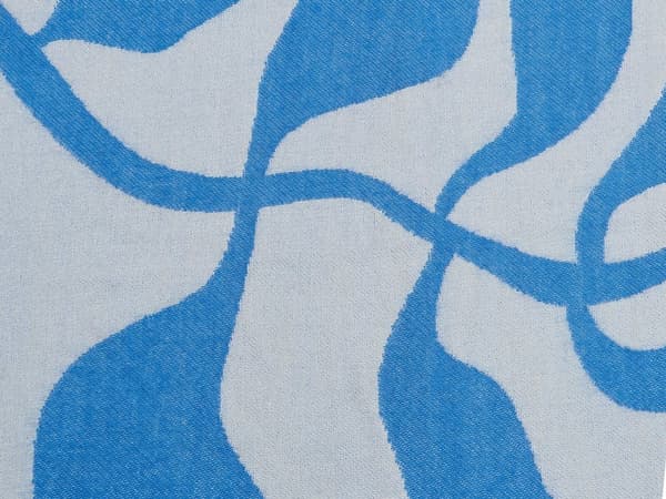 Plaid Blå Grå Akryl og Polyester 130 x 170 Dekorativ Mønstret Stribet Slumretæppe med Frynser Kvaster til Sofaen Sengen Tilbehør Sengetæppe