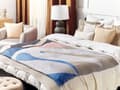 Miniatyrbillede 2 af 7: Plaid Multifarvet Akryl og Polyester 130 x 170 Dekorativ Mønstret Slumretæppe med Frynser Kvaster til Sofaen Sengen Tilbehør Sengetæppe
