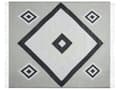 Pikkukuva 5 / 7: Viltti harmaa 130 x 170 cm akryyli polyesteri geometrinen kuvio tupsut moderni