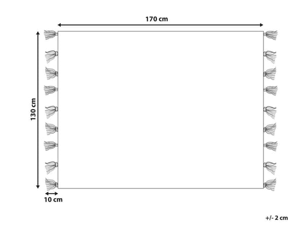Viltti beige musta 130 x 170 cm akryyli polyesteri abstrakti kuvio tupsut moderni