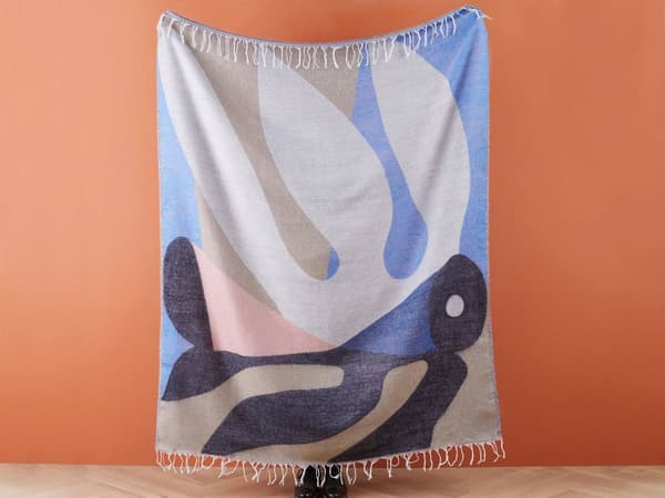 Filt Flerfärgad Akryl och Polyester 130 x 170 cm Sängkast Abstrakt Mönster Fransar Sovrum Vardagsrum