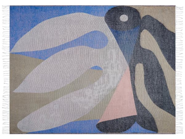 Filt Flerfärgad Akryl och Polyester 130 x 170 cm Sängkast Abstrakt Mönster Fransar Sovrum Vardagsrum