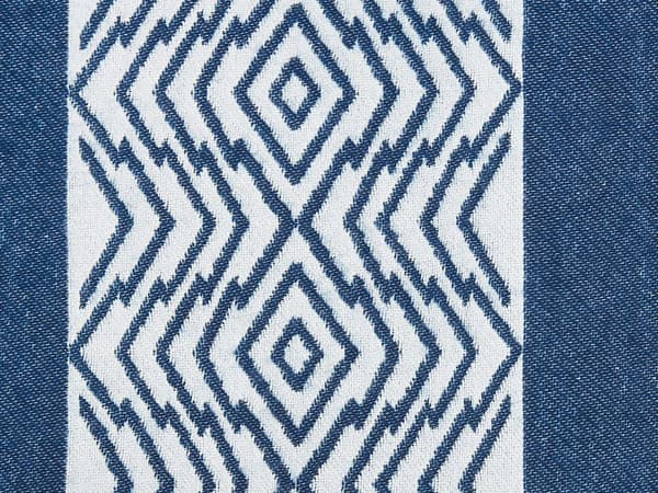 Pledd Blågrønn Akryl Polyester 130 x 170 cm Frynser Geometrisk mønster Sengeteppe Dekorativt Soverom Stue