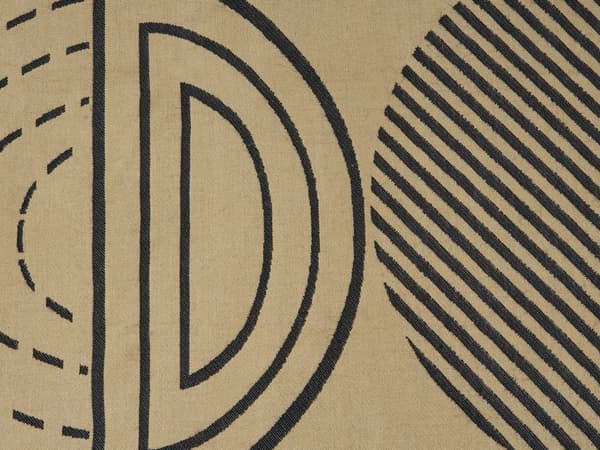 Pledd Beige Svart Polyester Akryl 130 x 170 cm Dusker Abstrakt motiv Dekorativt Sengeteppe Soverom Stue