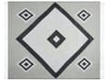 Miniatyrbilde 5 av 7: Pledd Grå Akryl Polyester 130 x 170 cm Frynser Geometrisk mønster Sengeteppe Dekorativt Soverom Stue