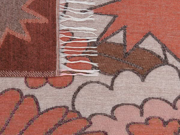 Pledd Flerfarget Polyester Akryl 130 x 170 cm Frynser Blomstermønster Dekorativt Tilbehør Sengeteppe Soverom Stue