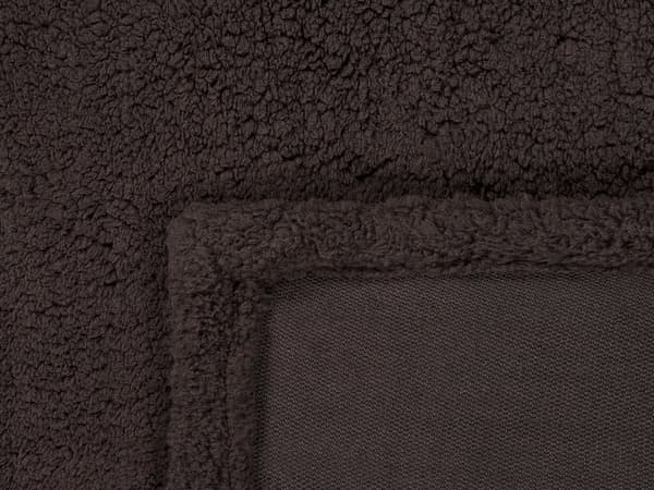 Filt Brun Fuskpäls 125 x 150 cm Teddybjörn Mjuk Fluffig Dekorativt Hemtillbehör