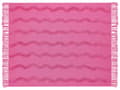 Miniatyrbild 4 av 6: Filt Rosa Bomull 125 x 150 cm Geometriskt Mönster Stickad Överkast Boho Stil Vardagsrum Sovrum