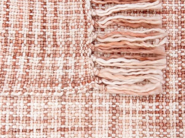 Plaid Brun Hvid Akryl 125 x 150 cm Blød Hyggetæppe til Sofa Moderne Strikket Varm Hyggetæppe Design Skandinavisk Inspiration Senge Plaid