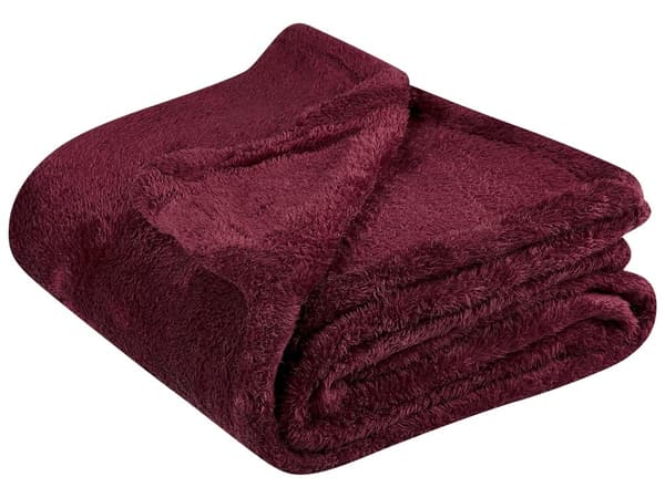 Tæppe Bourgogne Imiteret Pels 125 x 150 cm Bamse Blødt Fluffy Dekorativt Pyntebetræk Tilbehør til Hjemmet
