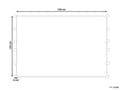 Pikkukuva 3 / 6: Viltti harmaa puuvilla 125 x 150 cm tupsuilla ruutukuviolla kodin sisustus