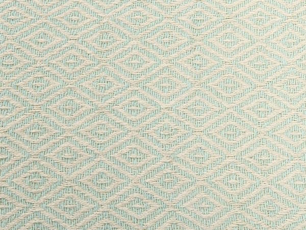 Huopa vihreä beige 125 x 150 cm puuvilla tupsut geometrinen kuvio viltti boho