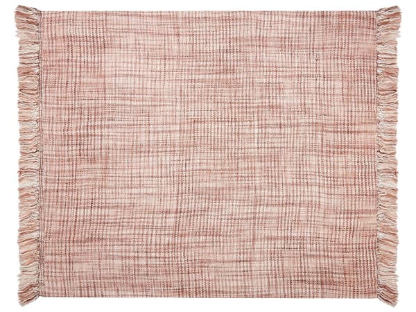 Filt Brun Akryl 125 x 150 cm Abstrakt Omvänt Mönster Vardagsrum Sovrum