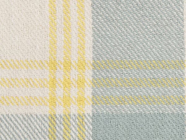 Pledd Gul Grønn Bomull 125 x 150 cm Frynser Gingham Rutete mønster Moderne Skandinavisk Sengeteppe Dekorasjon Tekstil Tilbehør