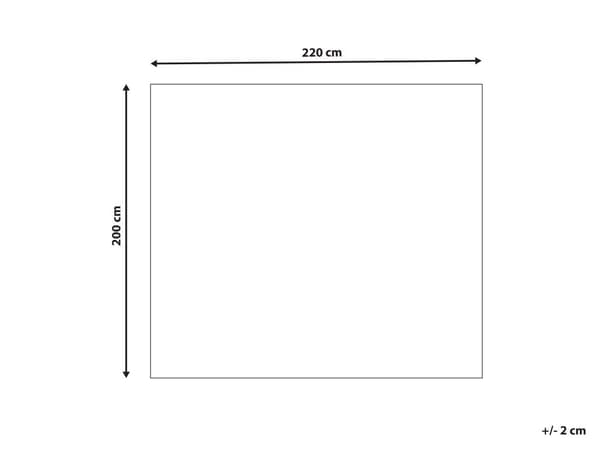 Tæppe Hvid Polyester 200 x 220 cm Blød Luv Sengeovertræk Tilbehør til Hjemmet