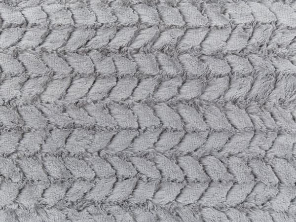 Pledd Grå Polyester 150 x 200 cm Furry Sengeteppe Tilbehør Dekorasjon Stue Soverom