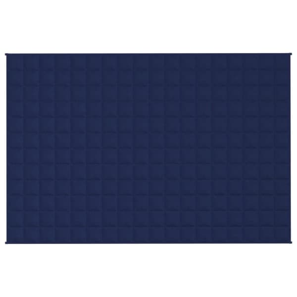 vidaXL Tyngdtäcke blå 120x180 cm 9 kg tyg