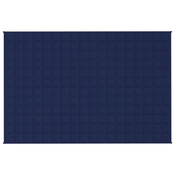 vidaXL Tyngdtäcke blå 120x180 cm 9 kg tyg
